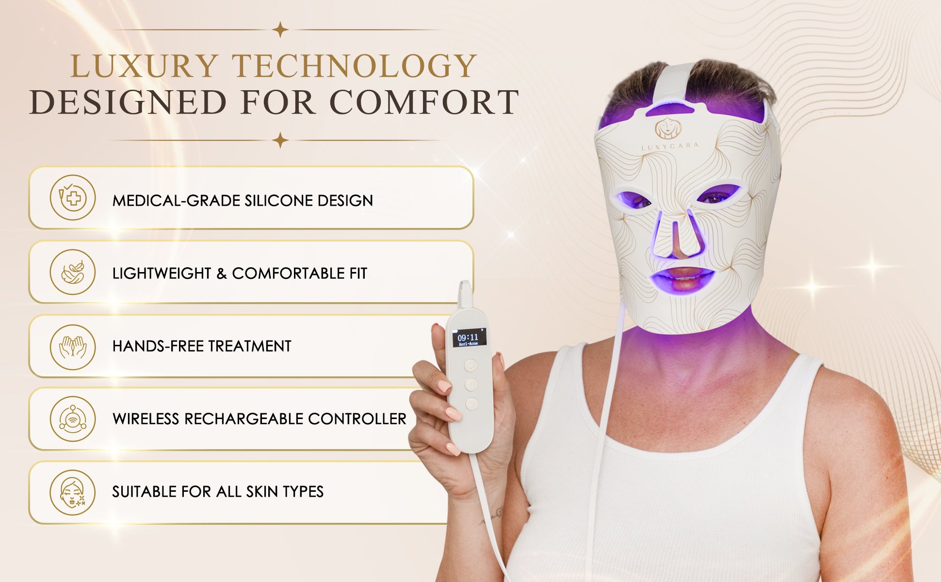 Luxycara™ LED Light Therapy Mask
