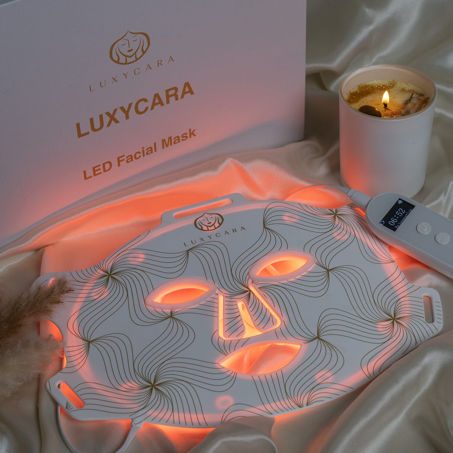 Luxycara LED mask glowing